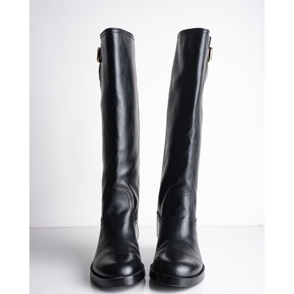 Zara Black Over the Knee Boots - Picture 4 of 8